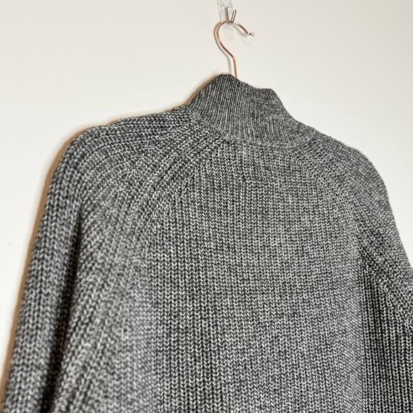 Alesbury 1/4 Zip Ribbed Pullover Sweater Charcoal Gray Men Large NWT - Picture 6 of 9